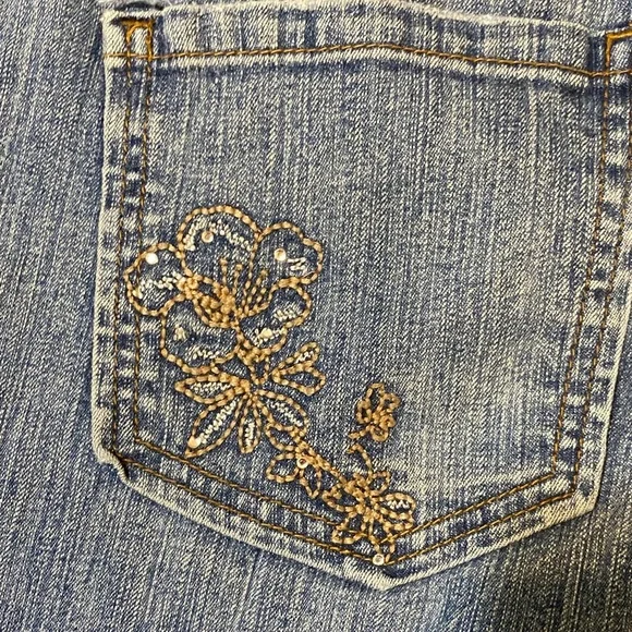 L.e.i. Ashley Ultra Lowrise Women's Light Blue Denim Jeans Size Junior 9 - Picture 9 of 16